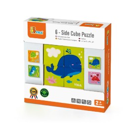 6 Sided Puzzle Blocks - Sea