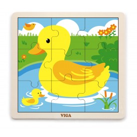 9 Piece Puzzle - Duck