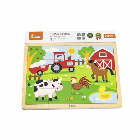 16 Piece Puzzle - Farm