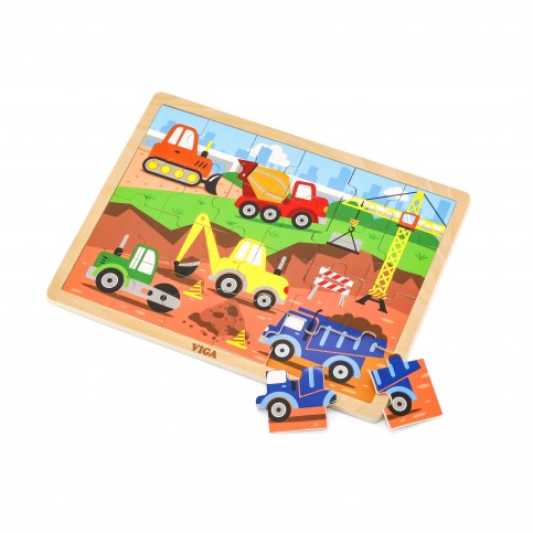 24 Piece Puzzle - Construction Vehicle