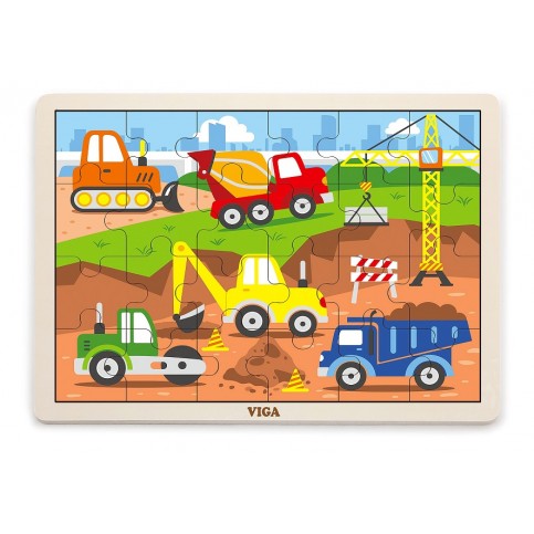 24 Piece Puzzle - Construction Vehicle