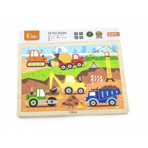 24 Piece Puzzle - Construction Vehicle