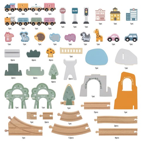 90 Piece Train Set - PolarB