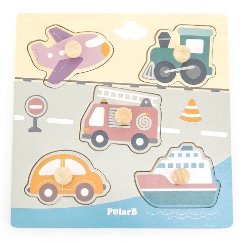 Flat Puzzle - 5pcs  - Transport 