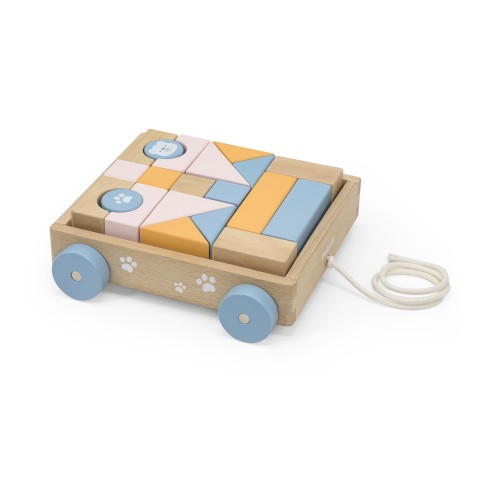 Pull Along Wagon with Blocks - PolarB