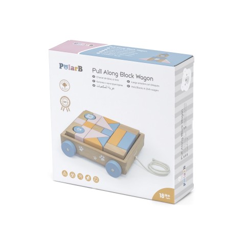 Pull Along Wagon with Blocks - PolarB