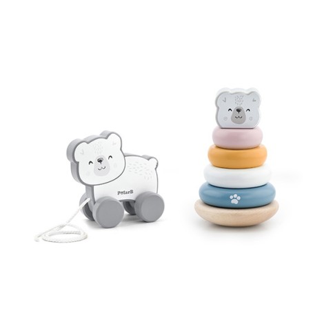 Pull-Along and Stacking Set - Polar Bear - PolarB