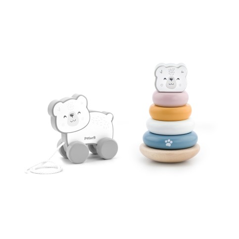 Pull-Along and Stacking Set - Polar Bear - PolarB