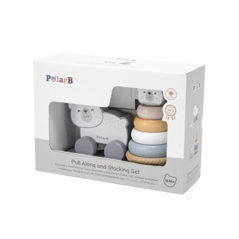 Pull-Along and Stacking Set - Polar Bear - PolarB