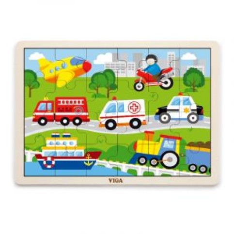 24 Piece Puzzle - Vehicles