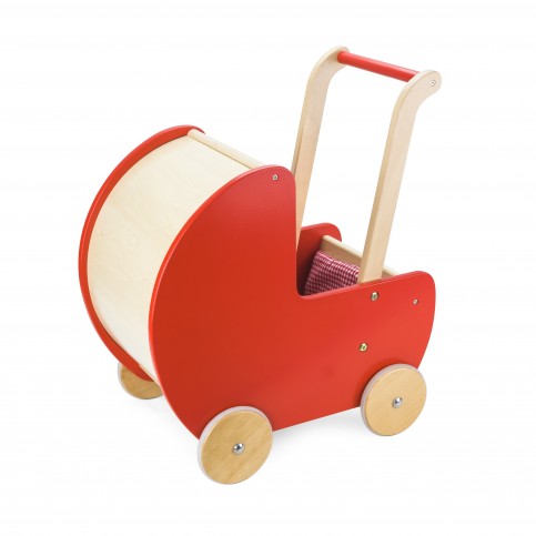 Wooden Doll Pram