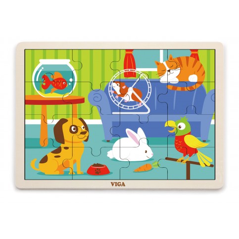 16pcs Puzzle - Pets