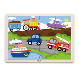 16pcs Puzzle - Transportation