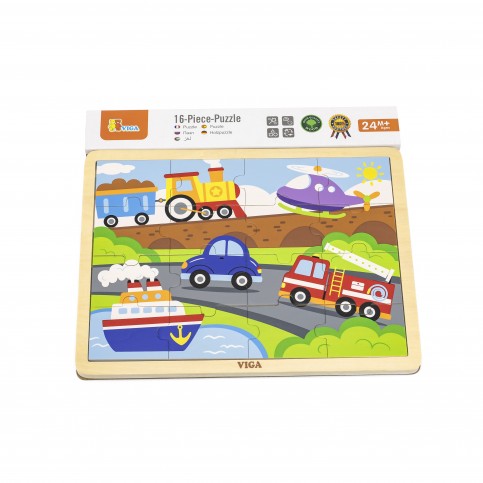 16pcs Puzzle - Transportation