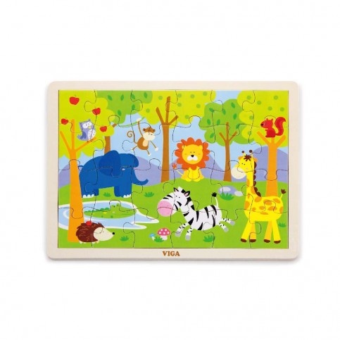 24 Piece Safari Animal Puzzle