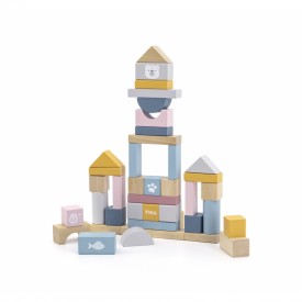 Wooden Blocks - 60 pcs