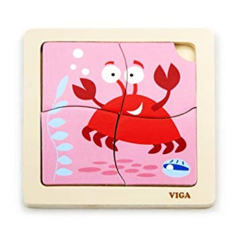 Handy Flat Puzzle - Crab