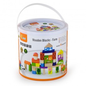 50 Piece Building Blocks - Farm 