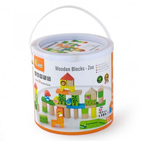 50 Piece Building Blocks - Zoo