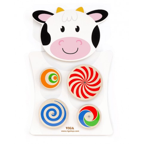 Wall Toy Cow - Turning Patterns