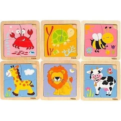 Block Puzzle - 12pcs Set with Storage Shelf