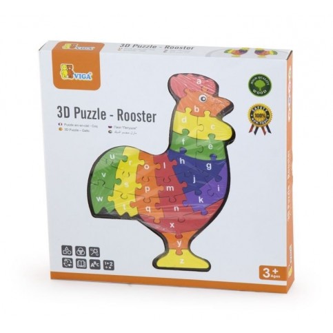 3D Rooster Puzzle