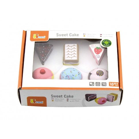 6 Piece Colourful Cake Set