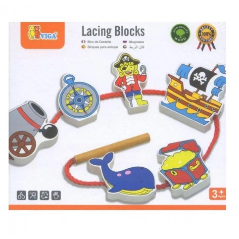 Lacing Blocks - Pirate 