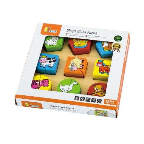 Shape Block Puzzle - Animals