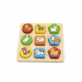 Shape Block Puzzle - Animals