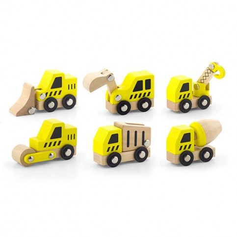 6 Piece Construction Vehicles 